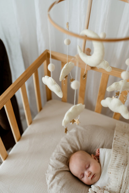 White Moon Nursery Mobile