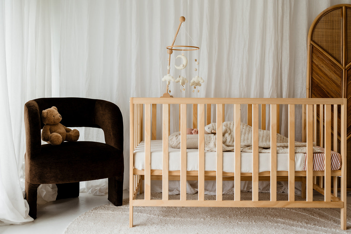 White Moon Nursery Mobile